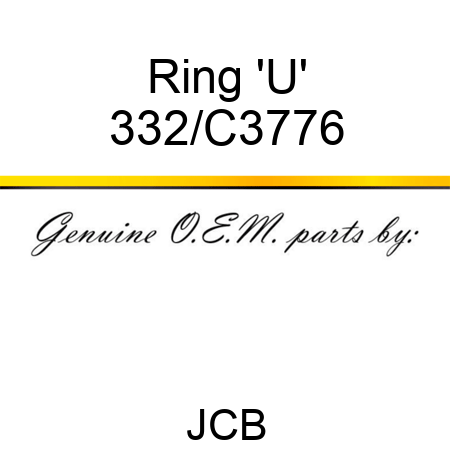 Ring 'U' 332/C3776