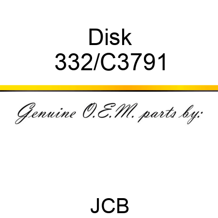 Disk 332/C3791