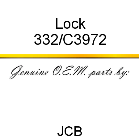 Lock 332/C3972
