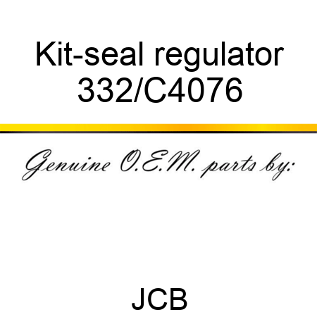 Kit-seal regulator 332/C4076
