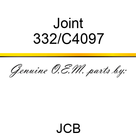 Joint 332/C4097