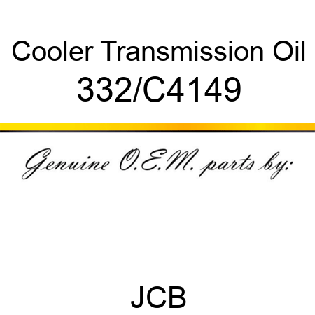 Cooler, Transmission Oil 332/C4149