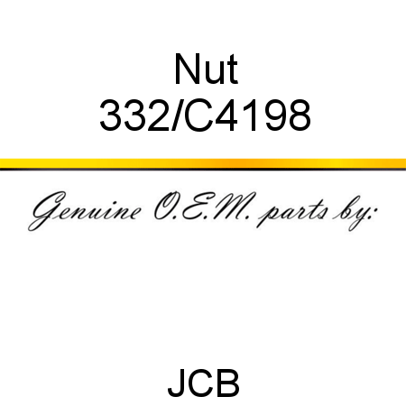 Nut 332/C4198