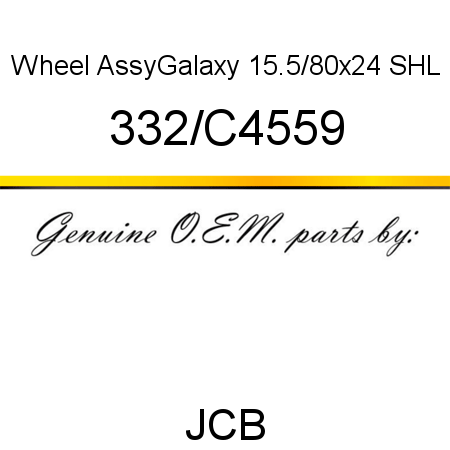 Wheel, Assy,Galaxy, 15.5/80x24 SHL 332/C4559