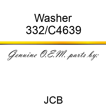 Washer 332/C4639