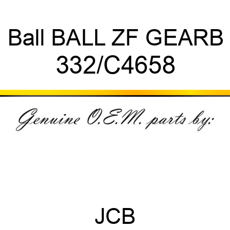 Ball BALL ZF GEARB 332/C4658