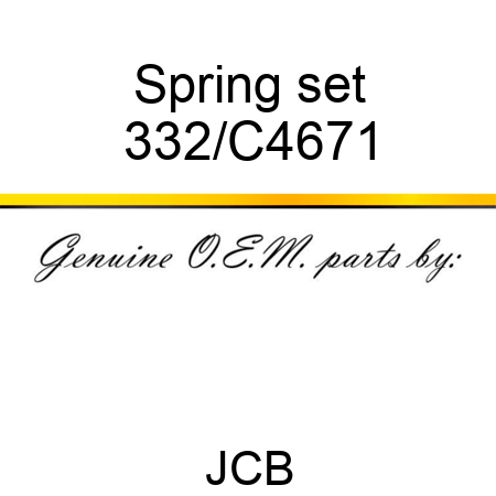 Spring set 332/C4671