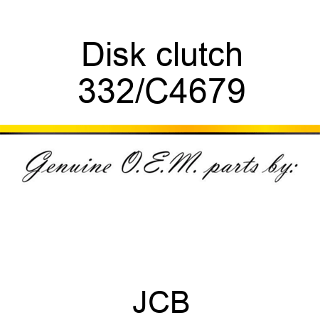 Disk clutch 332/C4679
