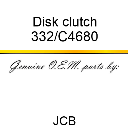 Disk clutch 332/C4680