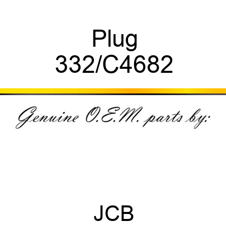 Plug 332/C4682
