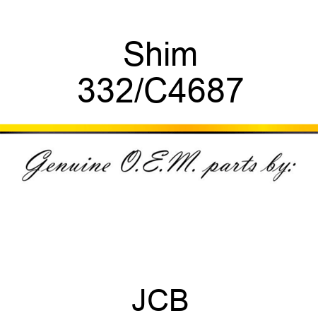 Shim 332/C4687