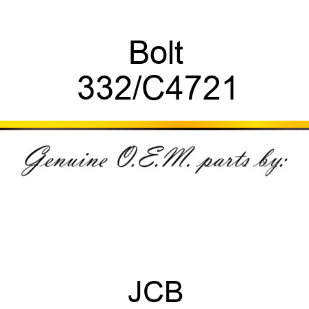 Bolt 332/C4721