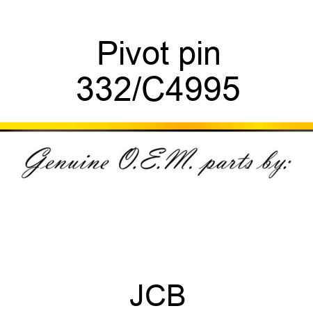 Pivot pin 332/C4995