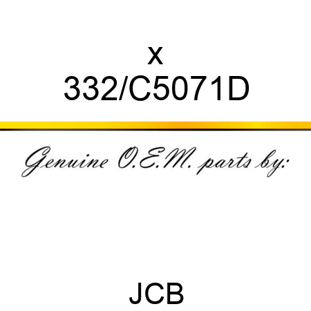 x 332/C5071D
