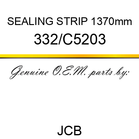 SEALING STRIP 1370mm 332/C5203