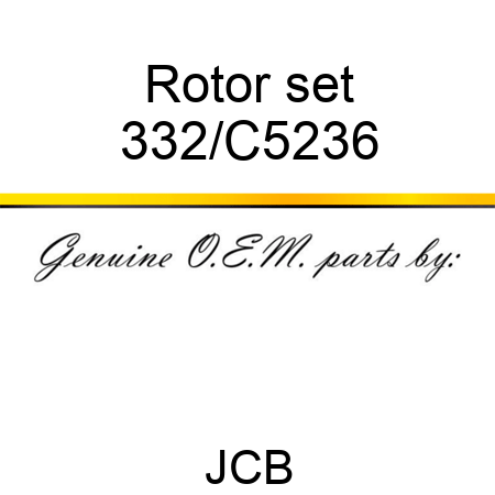 Rotor set 332/C5236
