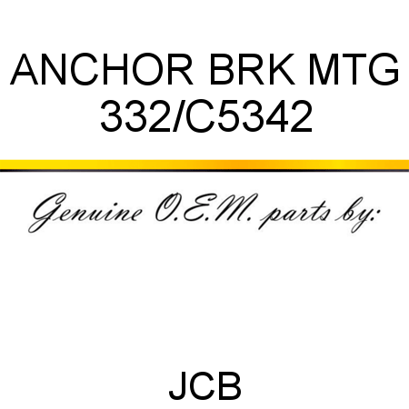 ANCHOR BRK MTG 332/C5342