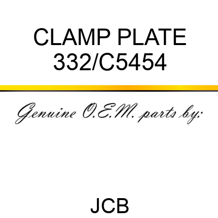 CLAMP PLATE 332/C5454