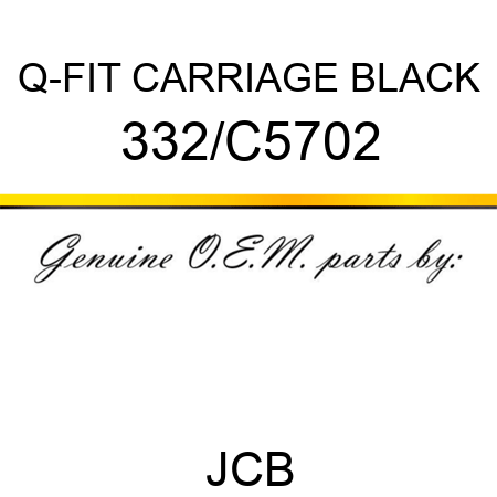 Q-FIT CARRIAGE BLACK 332/C5702