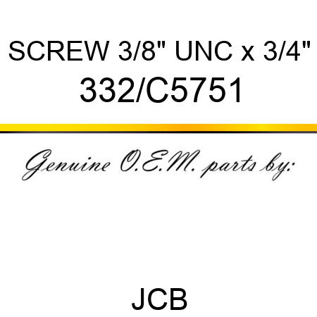 SCREW 3/8