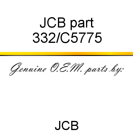 JCB part 332/C5775