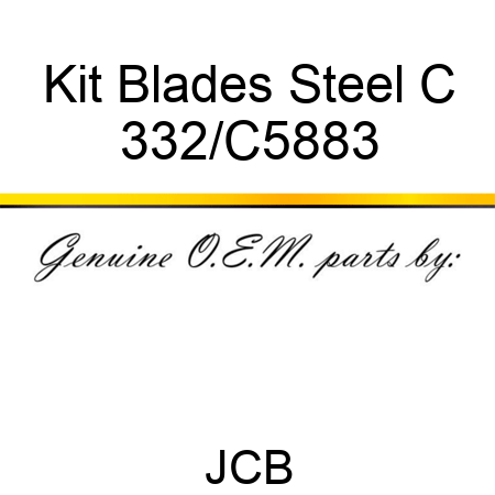 Kit Blades Steel C 332/C5883