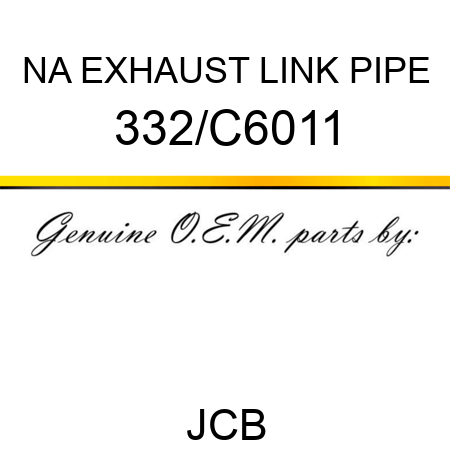 NA EXHAUST LINK PIPE 332/C6011