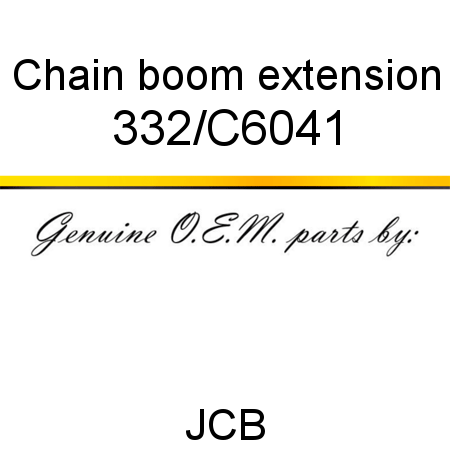 Chain, boom extension 332/C6041