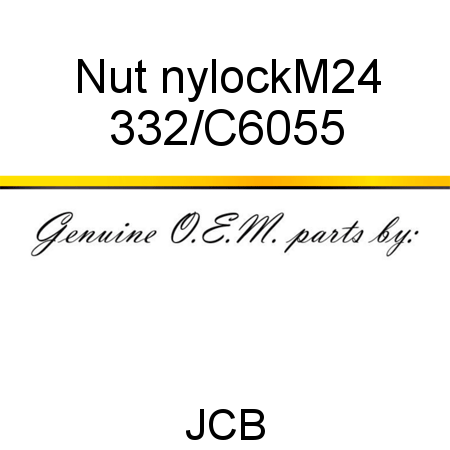 Nut, nylock,M24 332/C6055