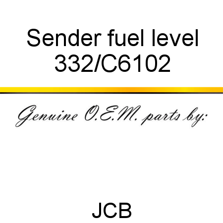 Sender, fuel level 332/C6102