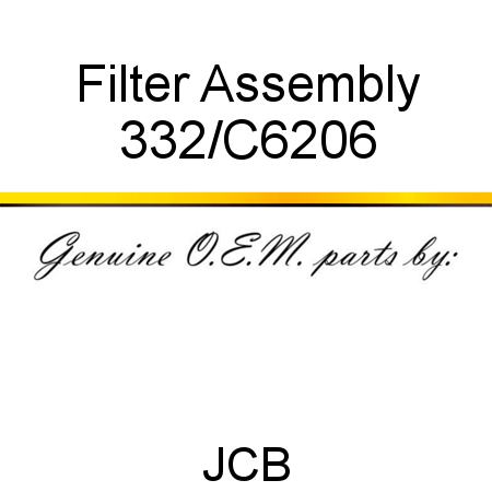 Filter, Assembly 332/C6206