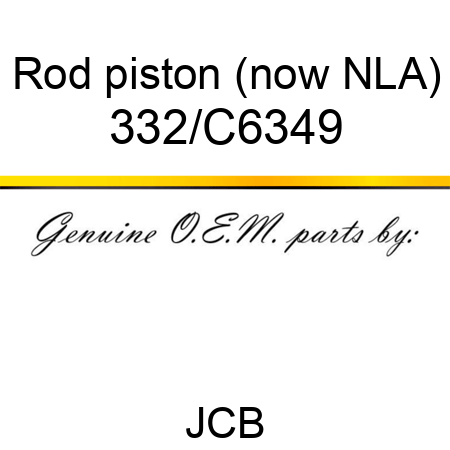 Rod piston (now NLA) 332/C6349
