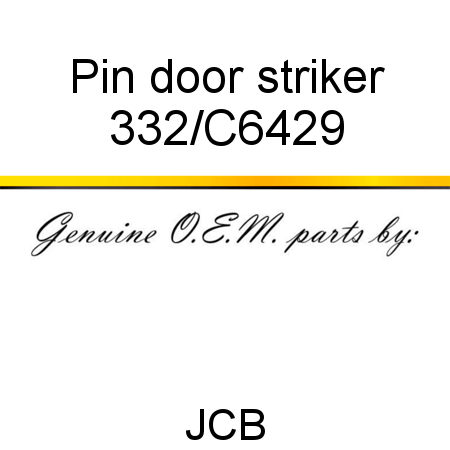 Pin, door striker 332/C6429