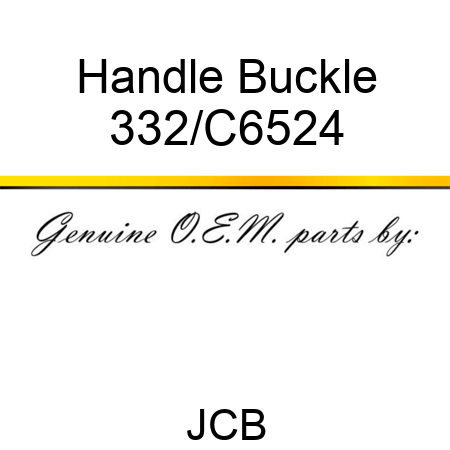 Handle Buckle 332/C6524