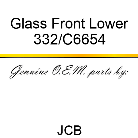 Glass Front Lower 332/C6654