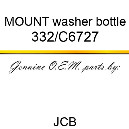 MOUNT washer bottle 332/C6727