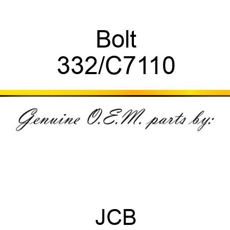 Bolt 332/C7110