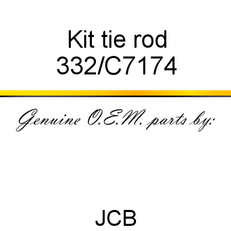 Kit, tie rod 332/C7174