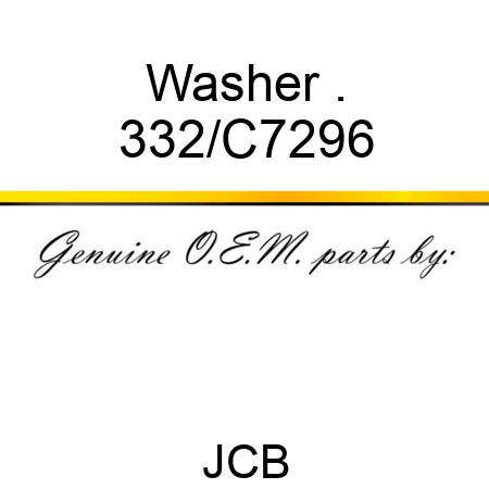 Washer . 332/C7296