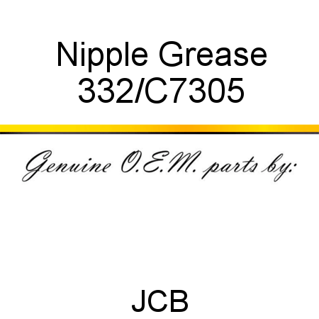Nipple, Grease 332/C7305