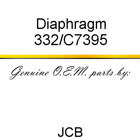 Diaphragm 332/C7395