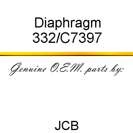 Diaphragm 332/C7397