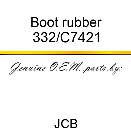 Boot rubber 332/C7421