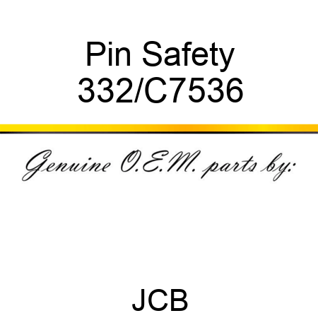 Pin Safety 332/C7536