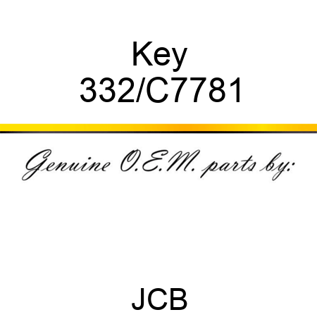 Key 332/C7781