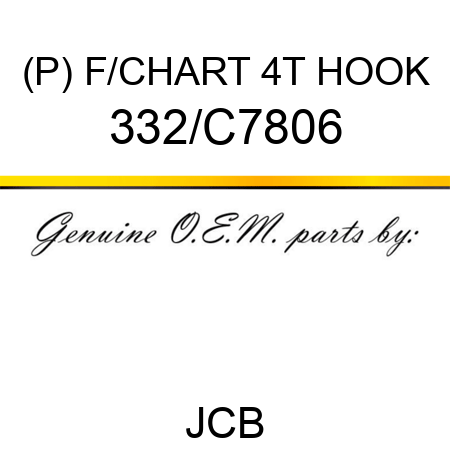(P) F/CHART 4T HOOK 332/C7806