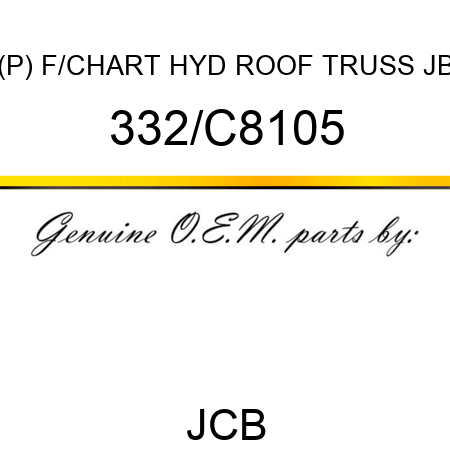 (P) F/CHART HYD ROOF TRUSS JB 332/C8105