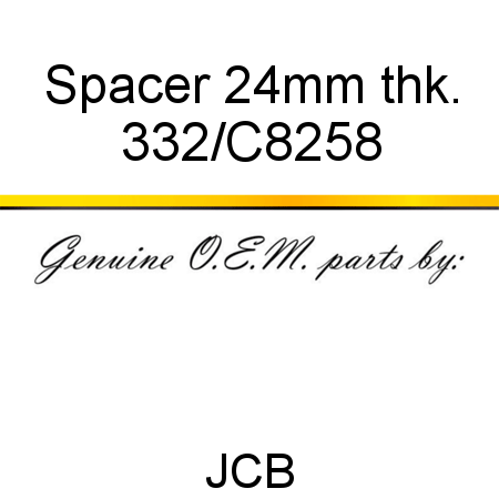 Spacer, 24mm thk. 332/C8258
