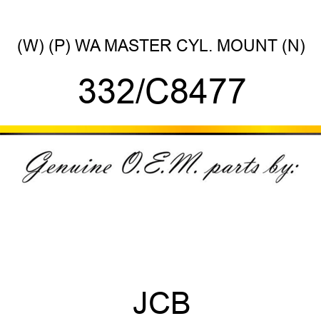 (W) (P) WA MASTER CYL. MOUNT (N) 332/C8477