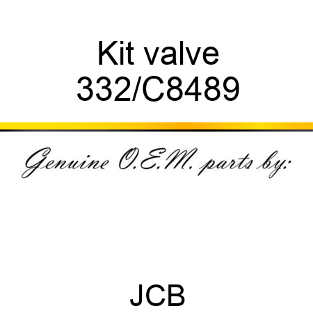 Kit valve 332/C8489